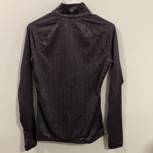 Athleta light jacket, black and gray with stripes on side. Very good condition - Picture 3 of 7
